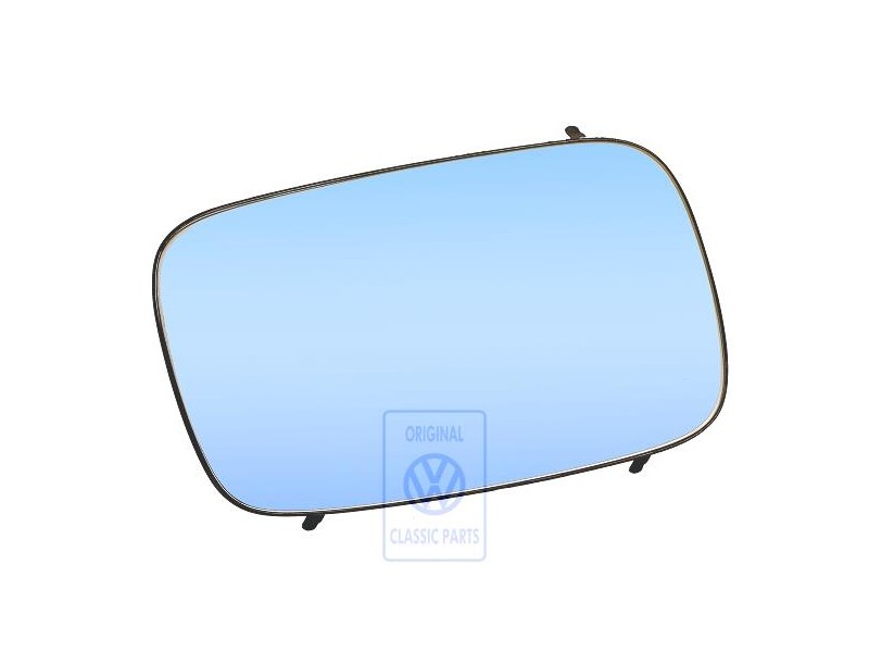 VW Original Cristal Espejo (Plano) Con Placa Soporte - 358857522