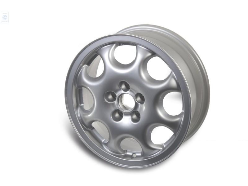 VW Original Llanta De Aluminio Color Cromo - 3A0601025A 091