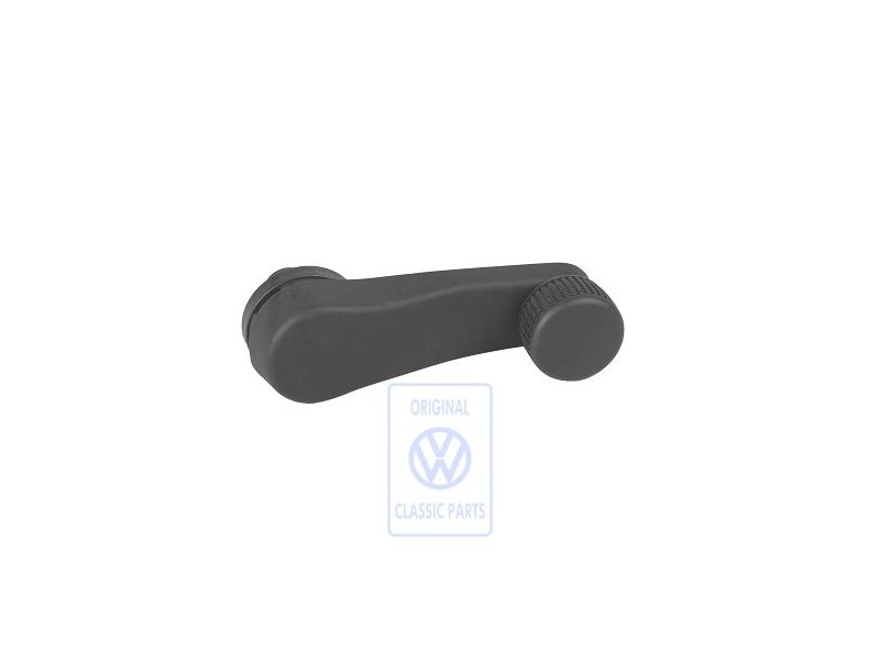 VW Original Manivela Ventanilla Negro Satinado - 3A0837581B B41