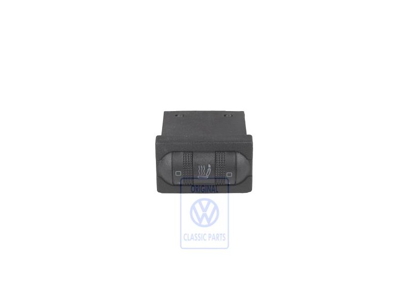 VW Original Conmutador P. Calefac. Asiento Negro Satinado - 3A0963563 01C