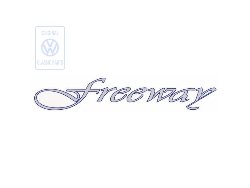 VW Original Rotulo Autoadhesivo Azul/Plata - 3A9853431A Z36