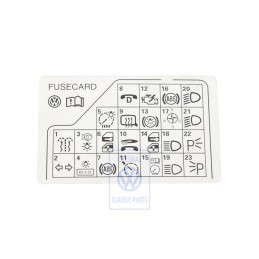 VW Original Rotulo Explicativo - 3B0010241F