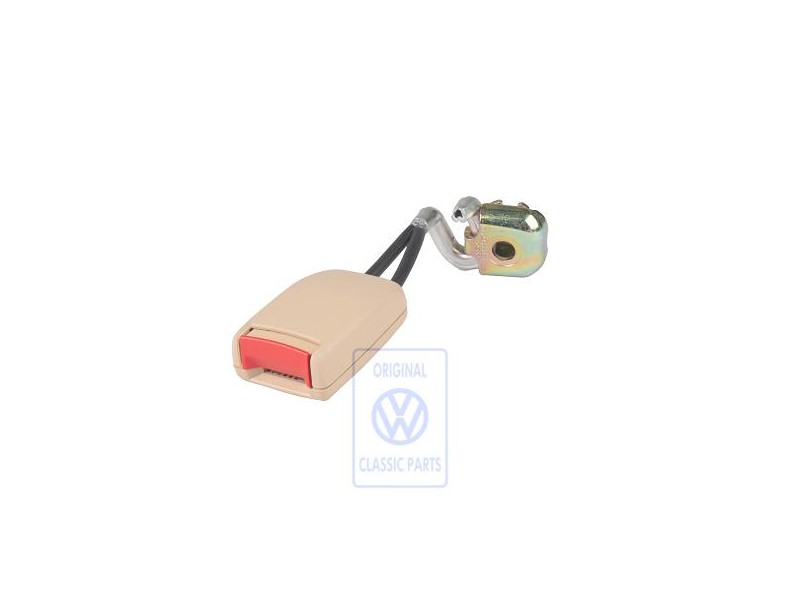 VW Original Cierre De Cinturon Beige Sol/Rojo Fuego - 3B0857740A LSV