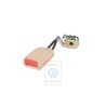 VW Original Cierre De Cinturon Beige Sol/Rojo Fuego - 3B0857740A LSV