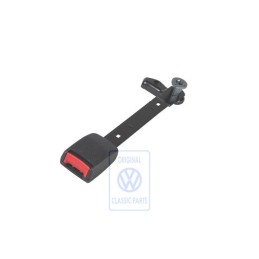 VW Original Cierre De Cinturon Negro Satinado/Rojo Fuego - 3B0858471D FCN