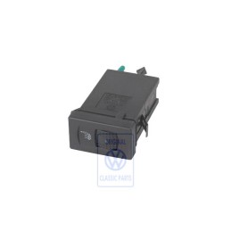 VW Original Conmutador P. Calefac. Asiento Negro Satinado - 3B0963563 01C