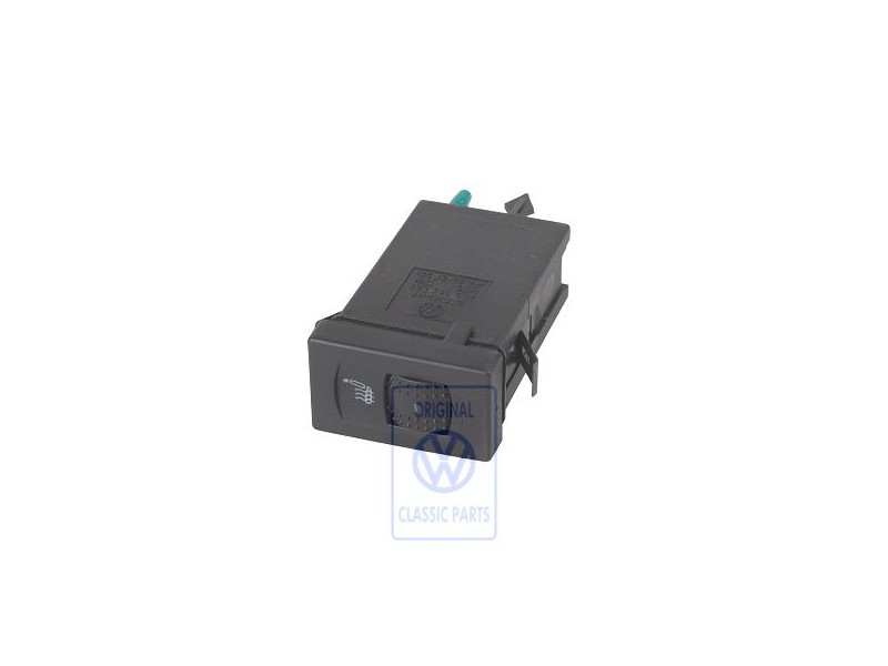 VW Original Conmutador P. Calefac. Asiento Negro Satinado - 3B0963563 01C