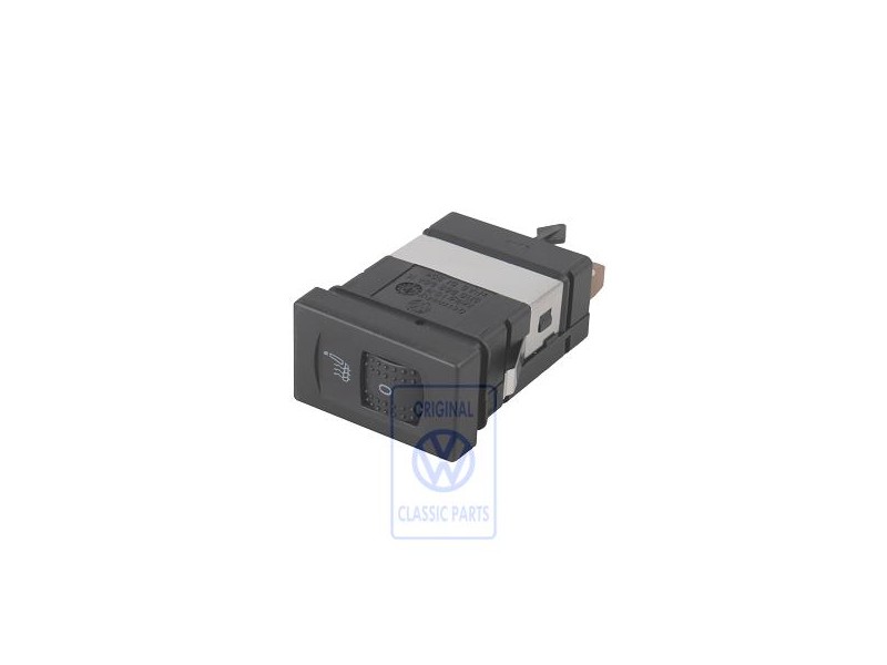 VW Original Conmutador P. Calefac. Asiento Negro Satinado - 3B0963564K 01C