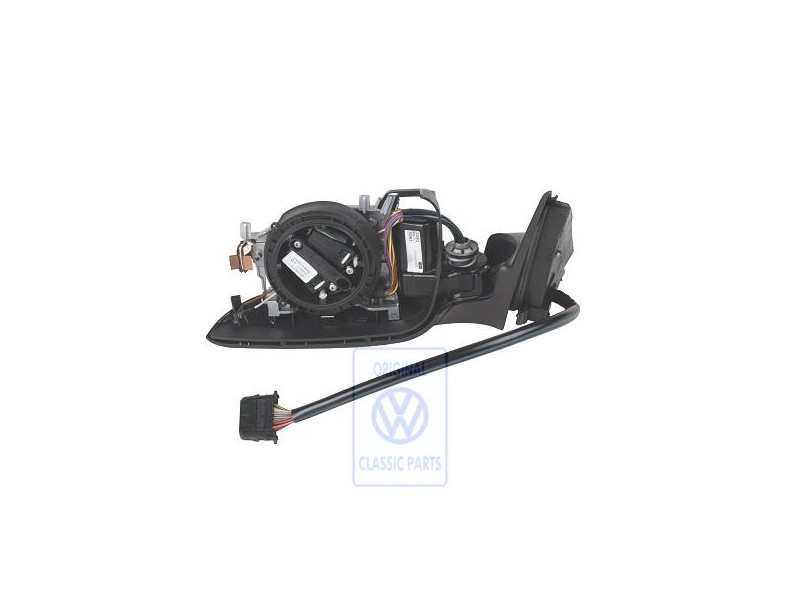 VW Original Caja De Espejo Exterior Negro Satinado - 3B1857507L 01C