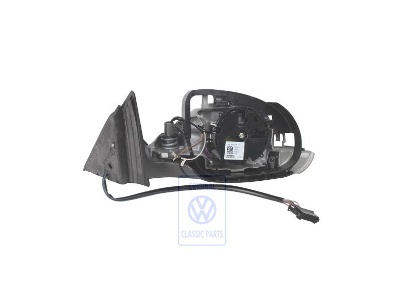 VW Original Caja De Espejo Exterior Negro Satinado - 3B1857508AT01C