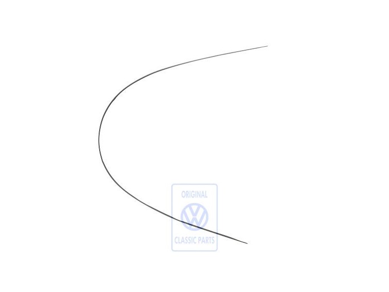VW Original Moldura Cobertora Negro Satinado - 3B9853710D B41