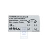 VW Original Adhesivo P. Presion Neumaticos - 3C0010456D