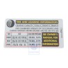VW Original Adhesivo P. Presion Neumaticos - 3C0010494J