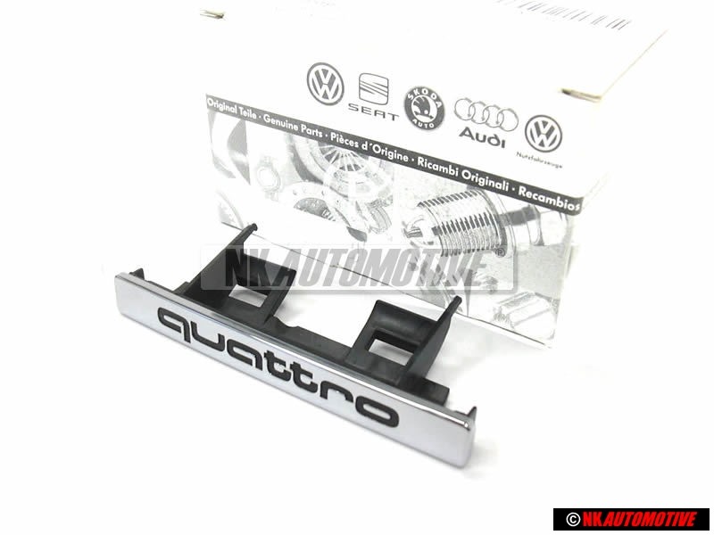 Audi Original QUATTRO Frente Rotulo Insignia Emblema Cromo - 8L0853736 2ZZ