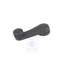 VW Original Manivela Ventanilla Negro Satinado - 3C0837581 9B9