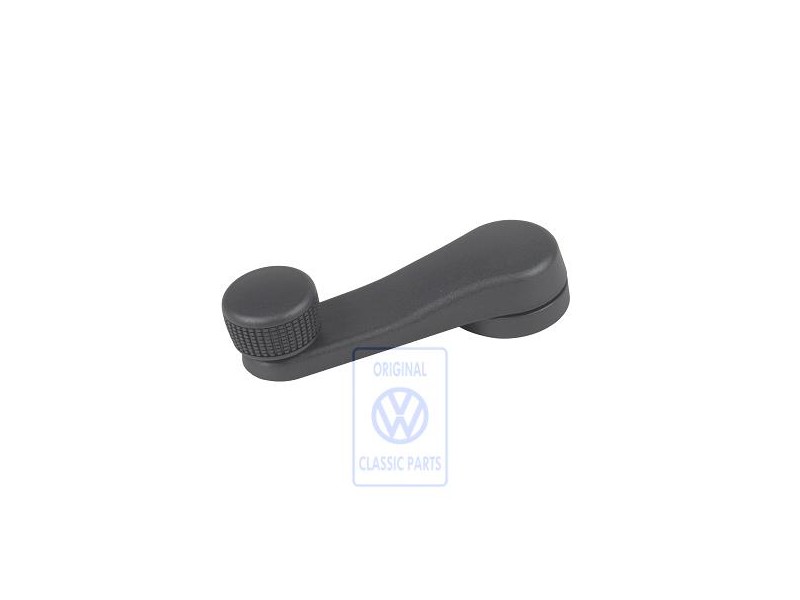 VW Original Manivela Ventanilla Negro Satinado - 3C0837581 9B9