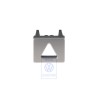 VW Original Embellecedor Aluminio-Cepillado (Oscuro) - 3C0857368A R60