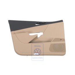 VW Original Panel Puerta (Cuero Sintetico) Negro/Purebeige - 3C1867011EBTCK
