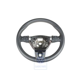 VW Original Volante Multifuncion (Cuero) Negro/Nougaty - 3C8419091AMBFB