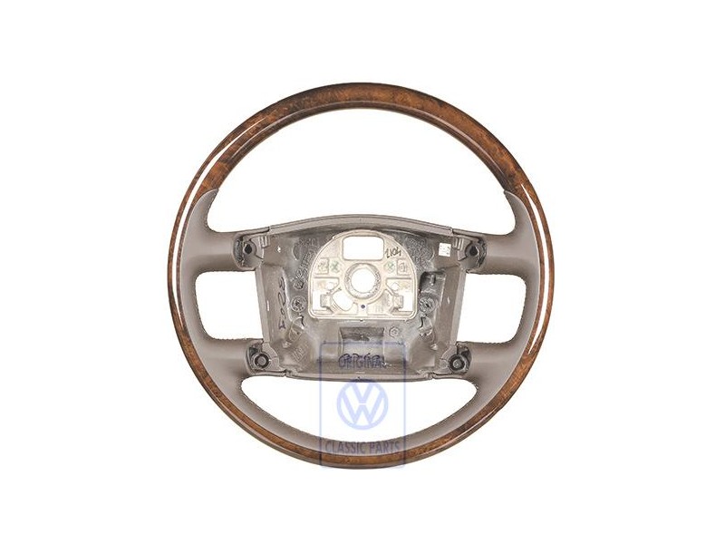 VW Original Volante (Madera/Cuero) Marron Natural/Mirto - 3D0419091ABNKS
