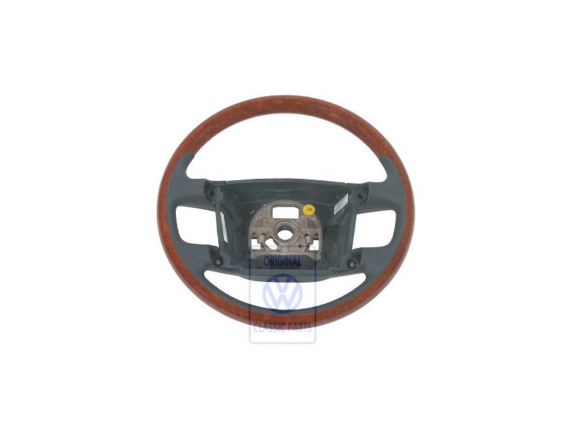 VW Original Volante (Madera/Cuero) Petrol/Eucalipto - 3D0419091ABQSF