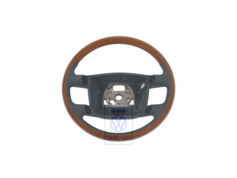 VW Original Volante (Madera/Cuero) Azul Marino/Eucalipto - 3D0419091ABZUD