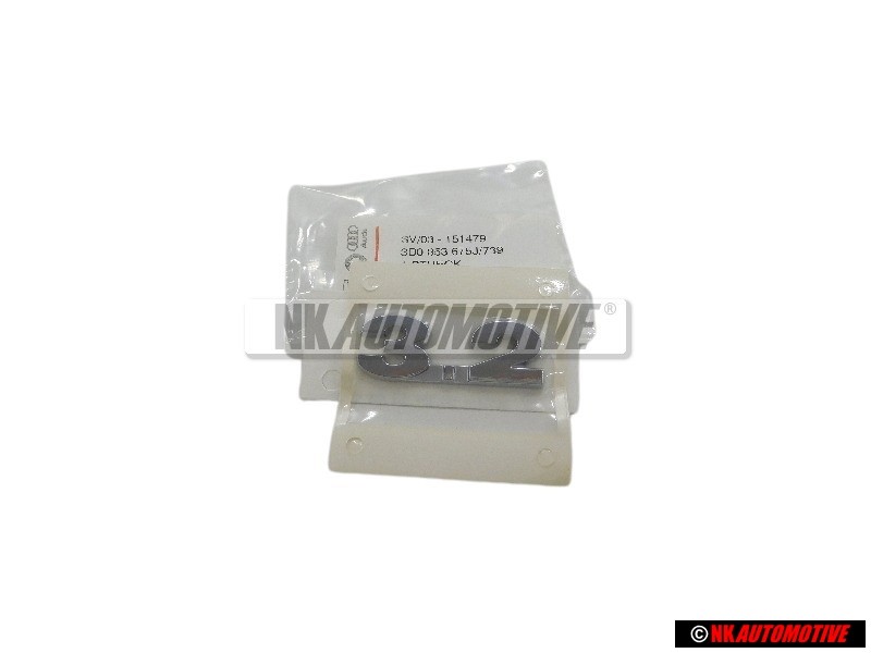 VW Original 3.2 Trasero Rotulo Insignia Emblema Cromo - 3D0853675J 739