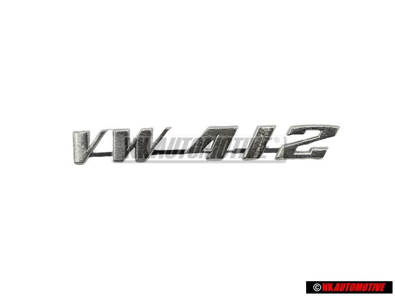 VW Original VW 412 Trasero Rotulo Insignia Emblema Plata Cepillada - 415853687B