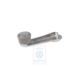 VW Original Manivela Ventanilla Gris Franela - 443837581E U71