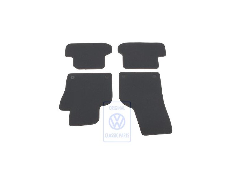VW Original 1 Juego Alfombrillas Negro/Orbitblue - 5C1863011AKHFL