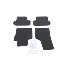 VW Original 1 Juego Alfombrillas Negro Titanio/Negro/Sioux - 5C1863011C AMQ