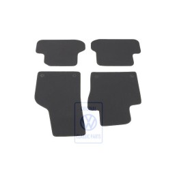 VW Original 1 Juego Alfombrillas Negro/Amarillo - 5C1863011C CNA