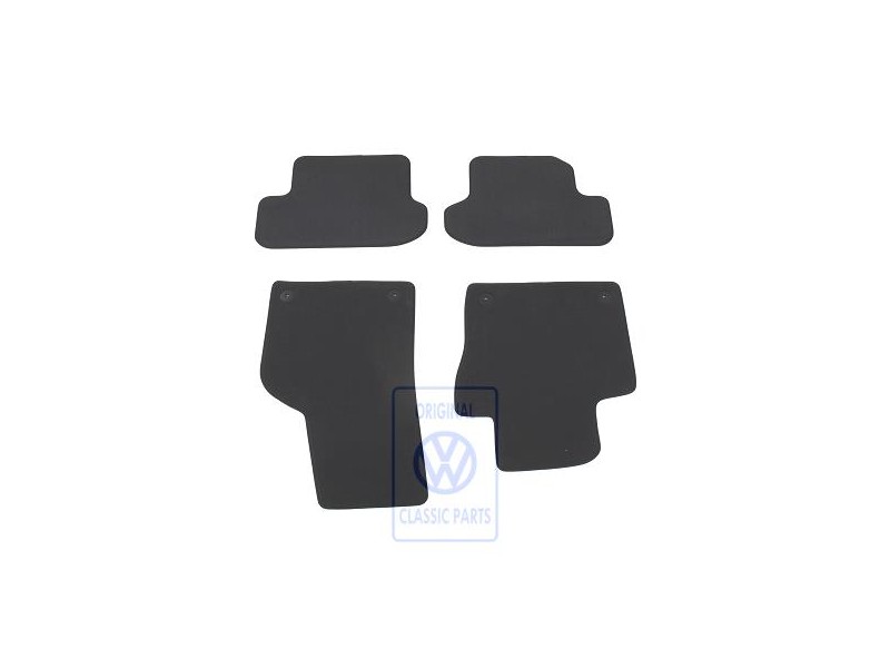 VW Original 1 Juego Alfombrillas Negro Titanio/Negro - 5C1863011C EOM
