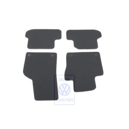 VW Original 1 Juego Alfombrillas Negro Titanio/Naranja - 5C1863011C KMX