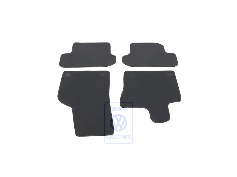 VW Original 1 Juego Alfombrillas Negro/Negro - 5C1863011E CNA