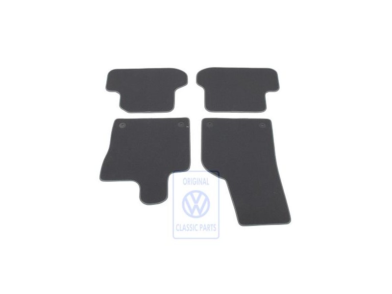 VW Original 1 Juego Alfombrillas Negro Titanio/Artgrey - 5C1863011H BCW