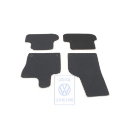 VW Original 1 Juego Alfombrillas Negro Titanio/Beige Claro - 5C1863011H BCX