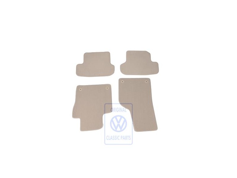 VW Original 1 Juego Alfombrillas Beige Nutria - 5C1863011P ICK