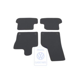 VW Original 1 Juego Alfombrillas Negro Titanio/Negro/Sioux - 5C1863011R AMQ