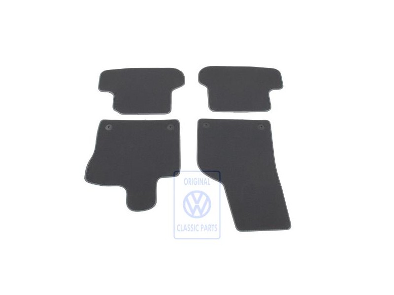 VW Original 1 Juego Alfombrillas Negro Titanio/Artgrey - 5C1863011S BCW