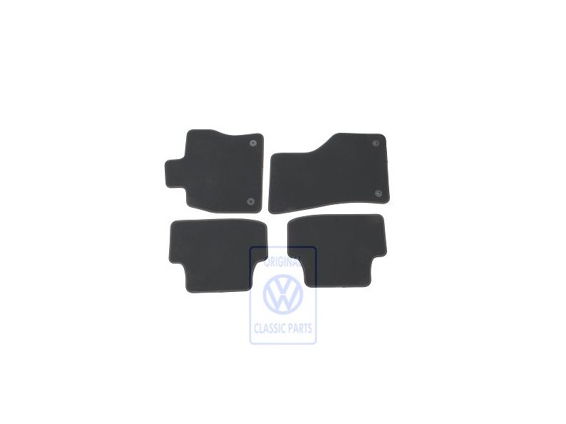 VW Original 1 Juego Alfombrillas Negro Titanio/Cachimir - 5G1863011A ANP