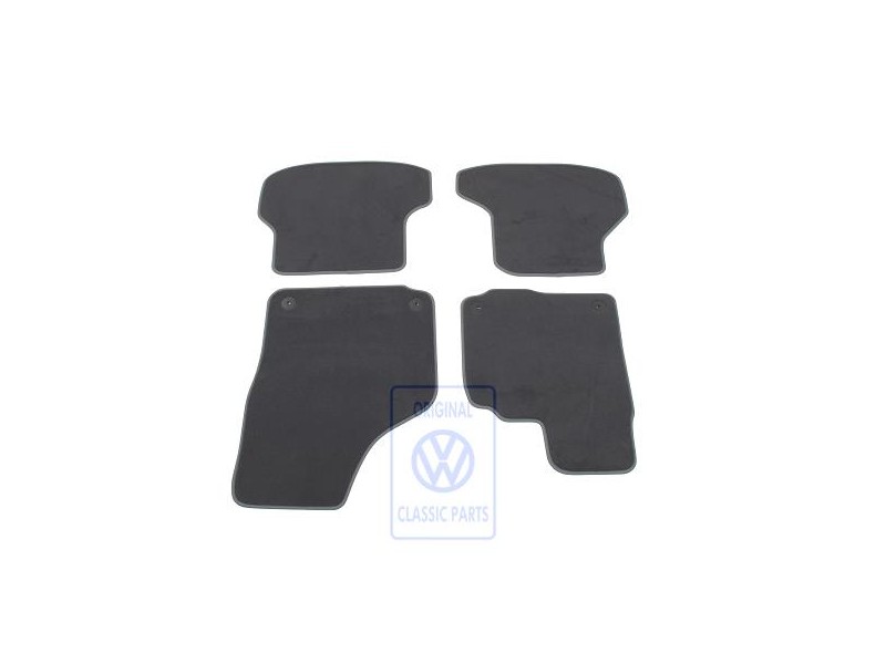 VW Original 1 Juego Alfombrillas Negro Titanio/Artgrey - 5K7863011A BCW