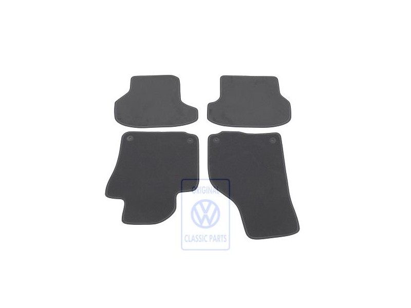 VW Original 1 Juego Alfombrillas Negro Titanio/Gris Puro - 5K7863011B CNI