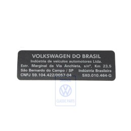 VW Original Adhesivo - 5X0010464Q