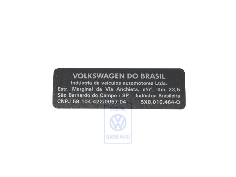 VW Original Adhesivo - 5X0010464Q