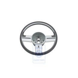 VW Original Volante Deportivo Negro Satinado/Cromo - 6E0419091A JMG