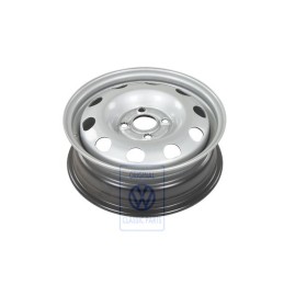 VW Original Llanta De Acero Colores Cromo-Metalizados - 6E0601027A 091