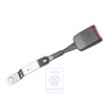 VW Original Cierre De Cinturon Negro Satinado/Rojo Fuego - 6E0857755 FCN