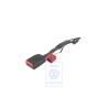 VW Original Cierre De Cinturon Negro Satinado/Rojo Fuego - 6E2857756 FCN