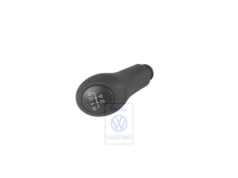 VW Original Pomo Palanca Cambio Negro Satinado - 6K0711141A 01C